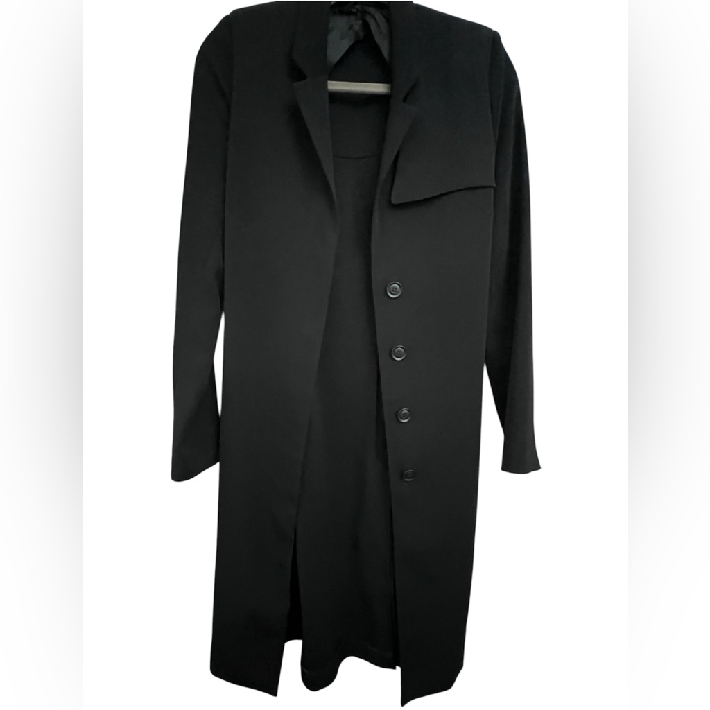 & Other Stories Black Long Suit Coat